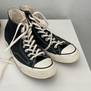 Men’s black high tops converse made in Vietnam 70’s style. Size 10